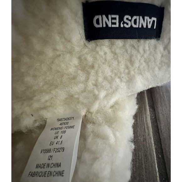 LANDS' END 4 CATS Cork Bottom Mule Gray Slippers House Shoes Women’s Size 10 - Picture 11 of 11